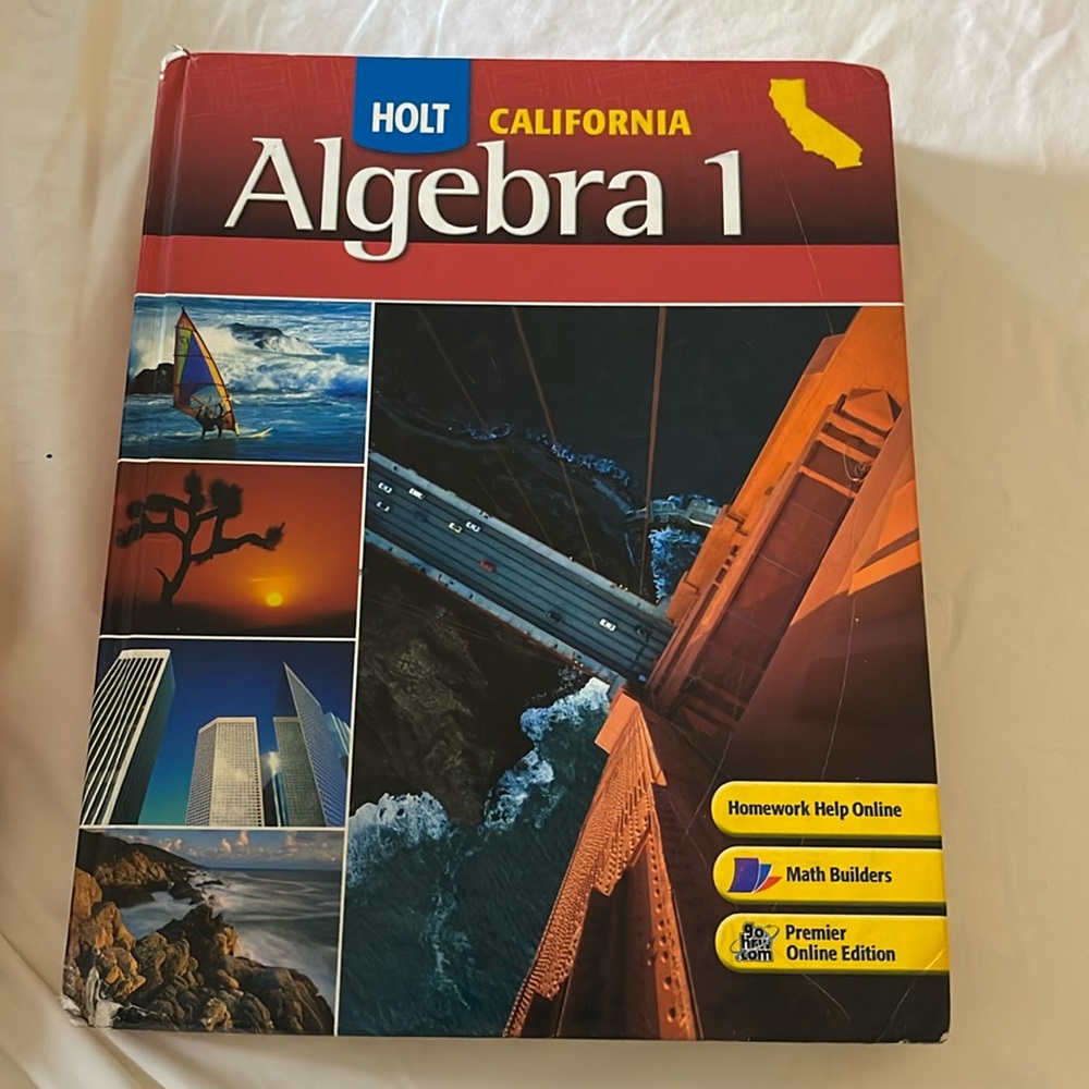 Holton Holt California Algebra 1 Textbook Hardcover